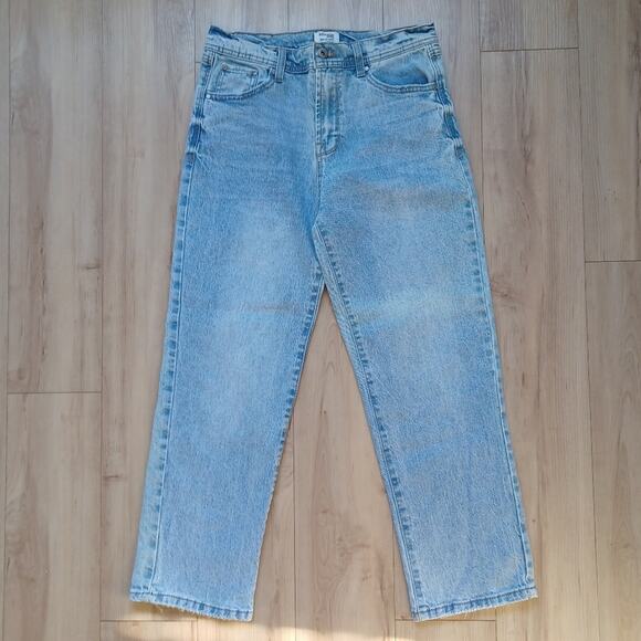 Kensie Mila Retro Luxe High-Rise Relaxed Straight Jeans Light Wash Size 6 - Picture 2 of 10